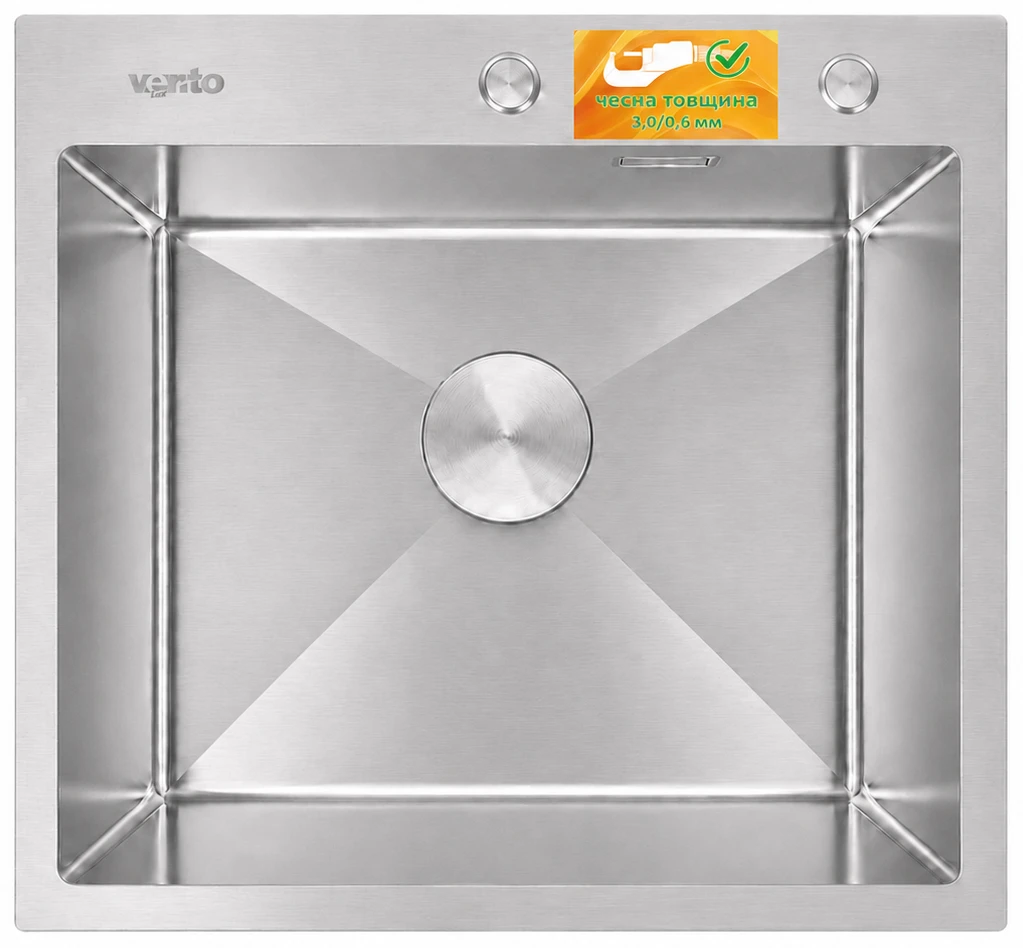 Мийка кухонна Ventolux HMKS 5448 SS 3/0,6
