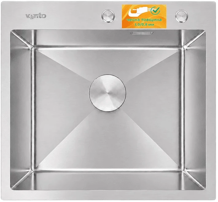 Мийка кухонна Ventolux HMKS 5448 SS MC DECOR 3/0,8