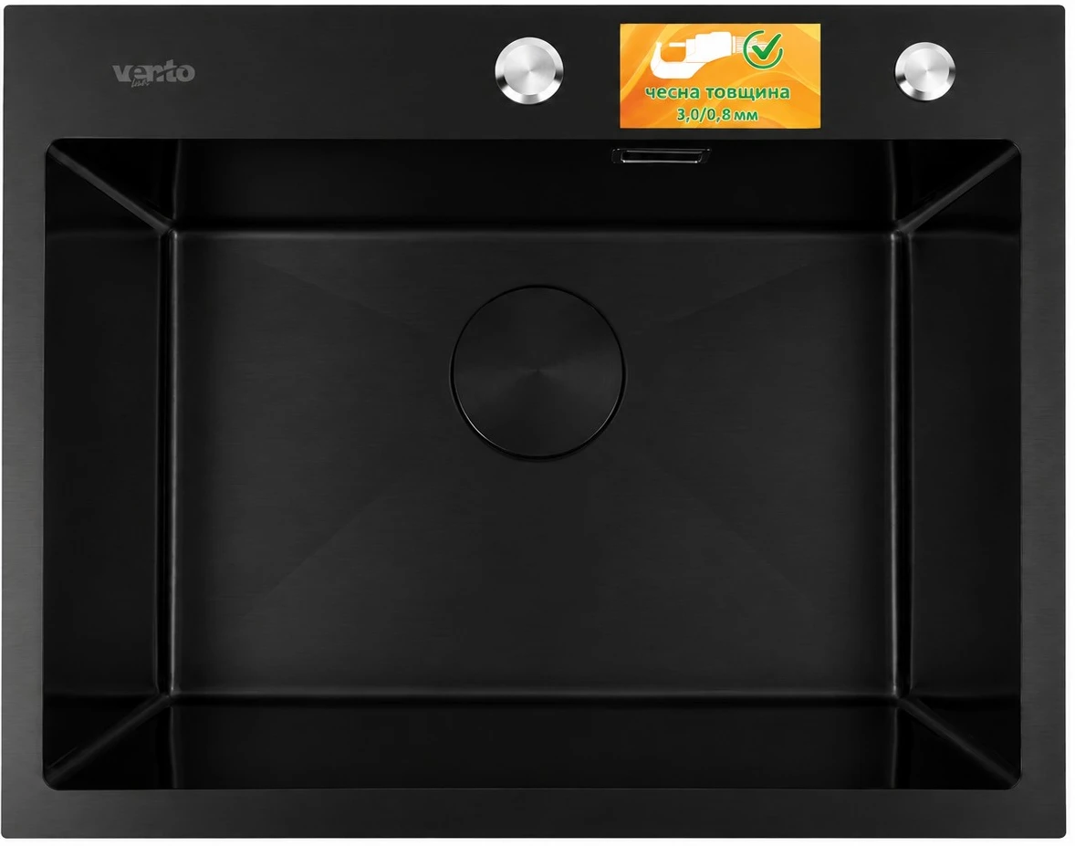 Мийка кухонна Ventolux HMKS 5843 PVD BKS MC DECOR 3/0,8