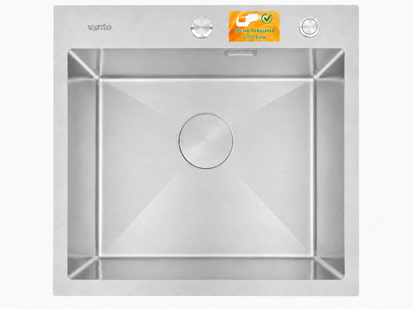 Мойка кухонная Ventolux HMKS 5848 SS 3/0,8