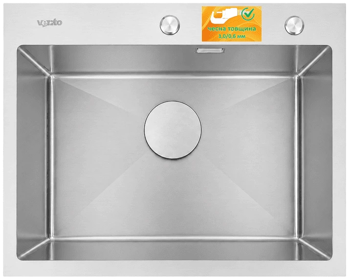 Мийка кухонна Ventolux HMKS 6045 SS MC DECOR 3/0,6