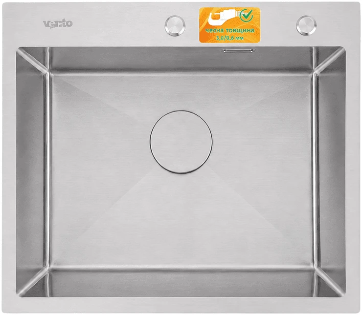 Мийка кухонна Ventolux HMKS 6050 SS 3/0,6