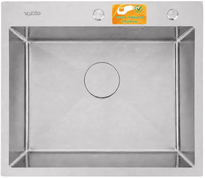 Мийка кухонна Ventolux HMKS 6050 SS 3/0,8