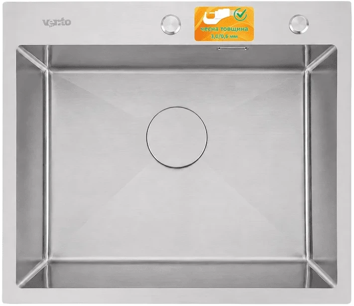 Мийка кухонна Ventolux HMKS 6050 SS MC DECOR 3/0,6