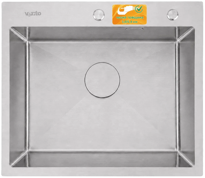 Мийка кухонна Ventolux HMKS 6050 SS MC DECOR 3/0,8