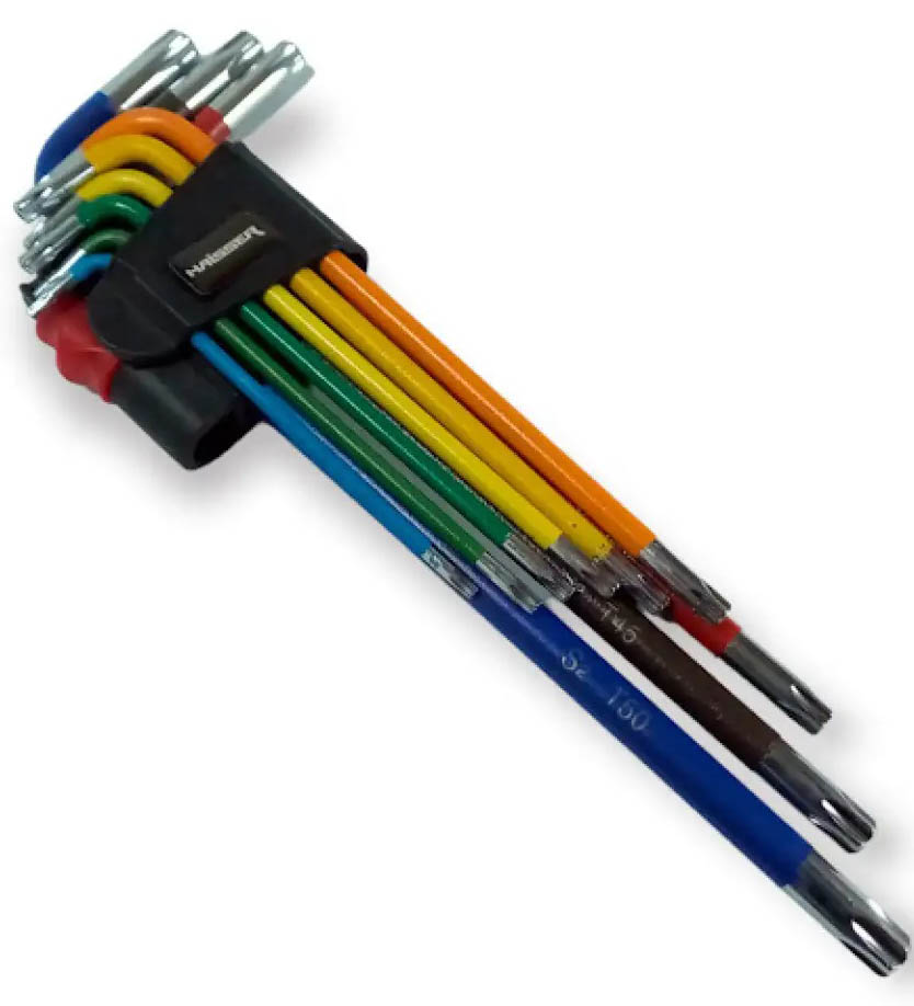 Набір гайкових ключів Haisser TORX 9 шт. T10-50 (109344)