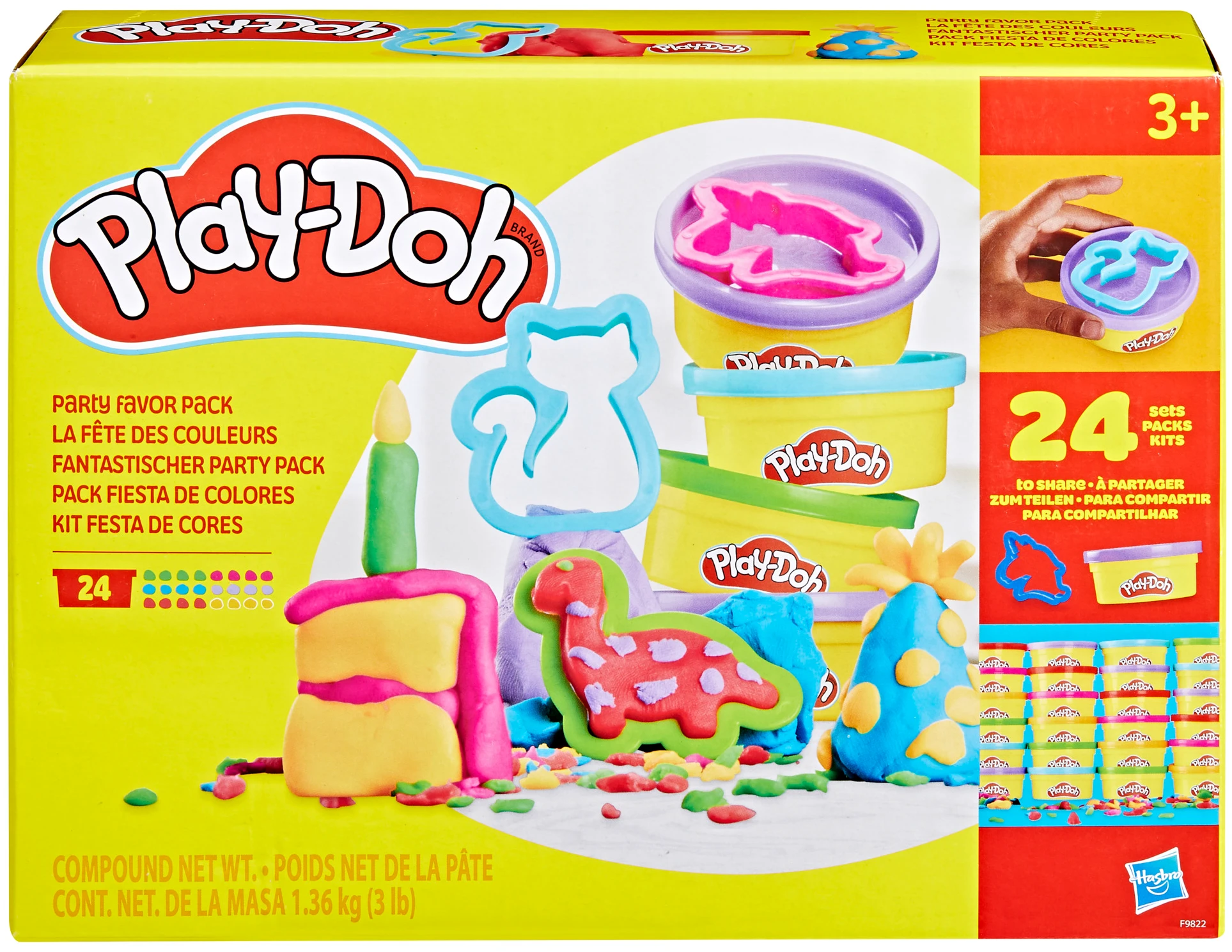 Наборы для лепки Hasbro 24 шт. с формочками (F9822)
