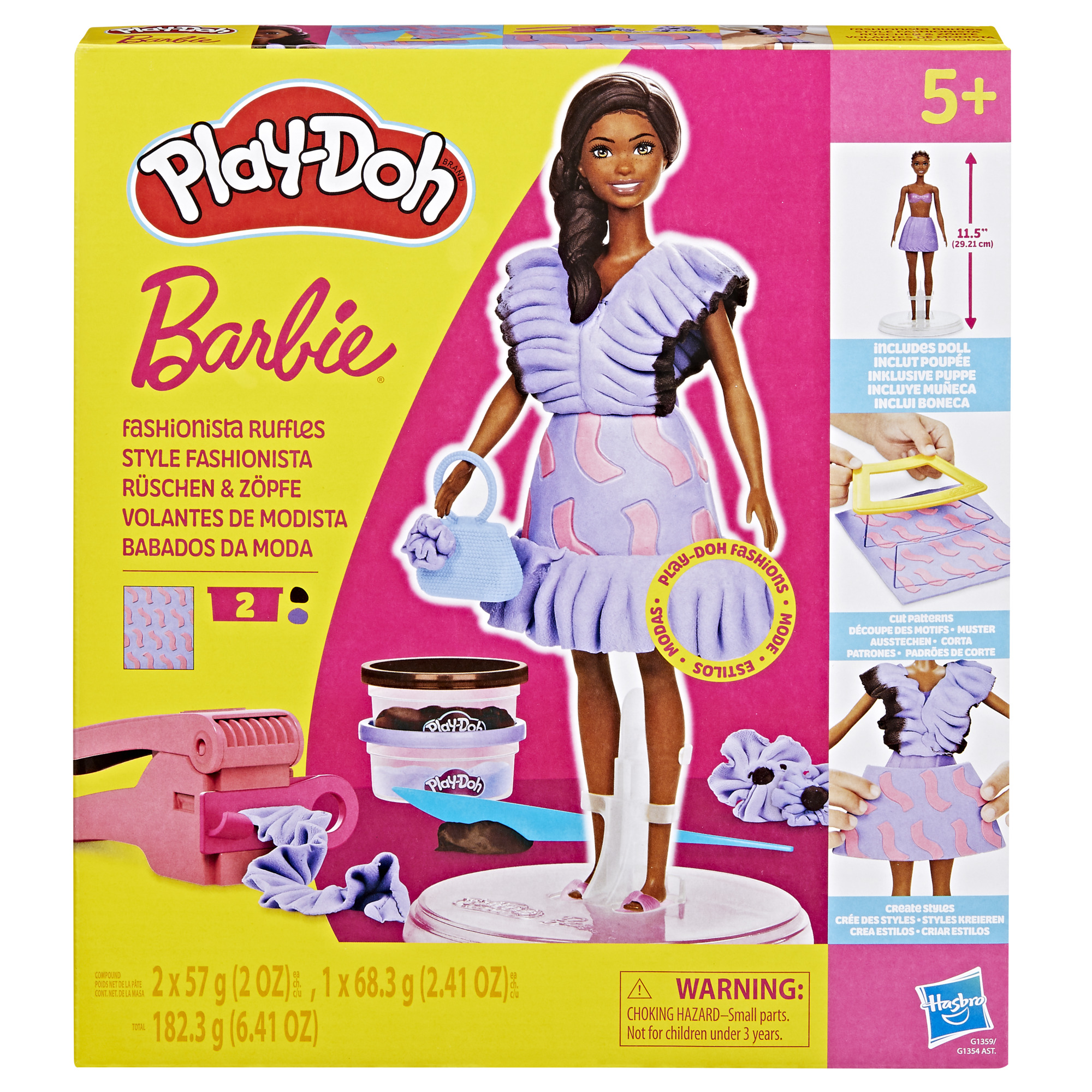 Наборы для лепки Hasbro BARBIE FASHIONISTA RUFFLES (G1354_G1359)
