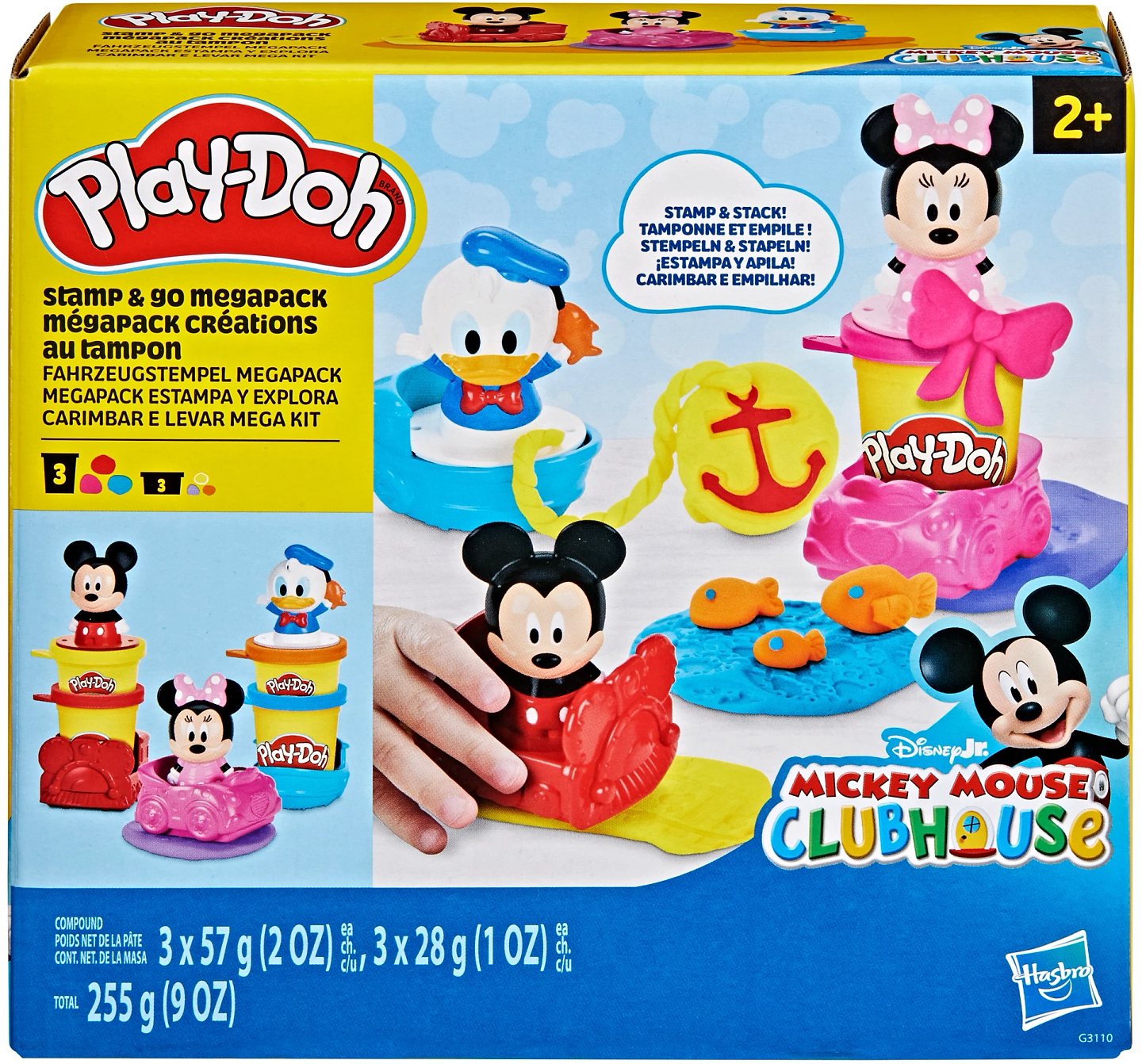 Наборы для лепки Hasbro Disney Junior Маленькие штампы Мега набор (G3110)