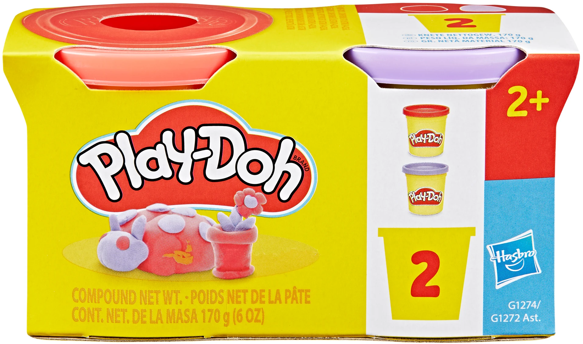 Наборы для лепки Hasbro RED AND LAVENDER 2 PACK (G1272_G1274)