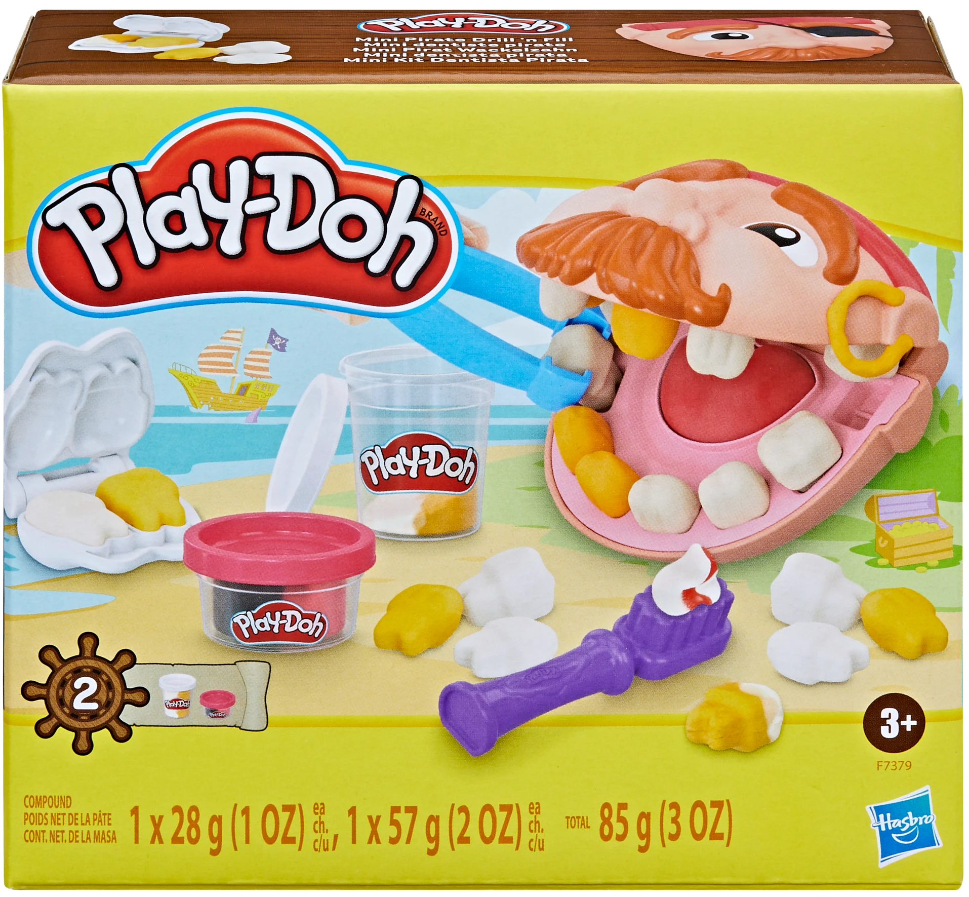 Наборы для лепки Hasbro Мини пират-стоматолог (F7379)