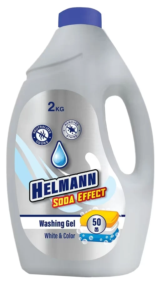 Гель для стирки Helmann Soda Effect для белой и цветной 2 кг (4820268105028)