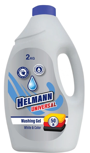Гель для прання Helmann Universal для білої та кольорової 2 кг (4820268105011)