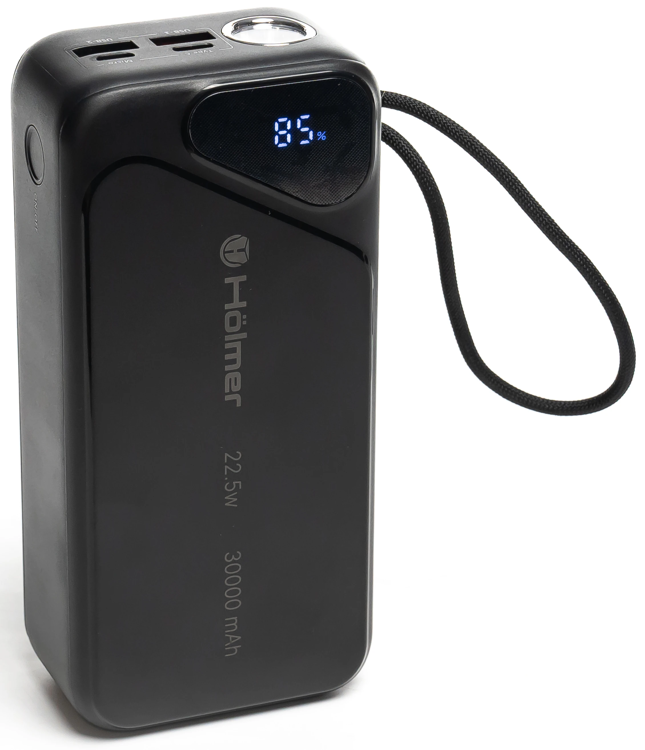 Батарея мобільна Holmer Cheetah 30000 mAh 22.5W Type-C Black (NRG-02)