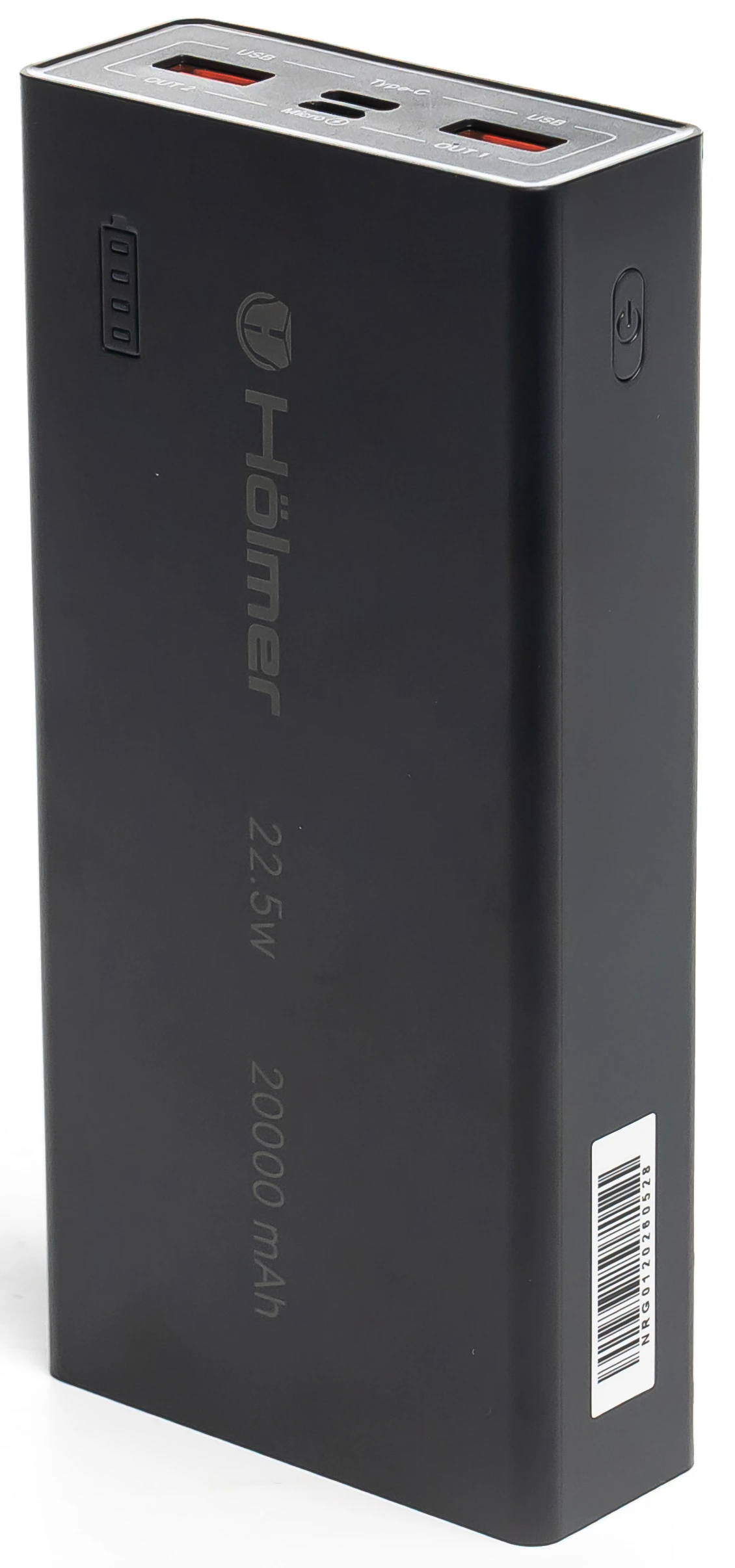 Батарея мобільна Holmer Rabbit 20000 mAh 22.5W Type-C Black (NRG-01)