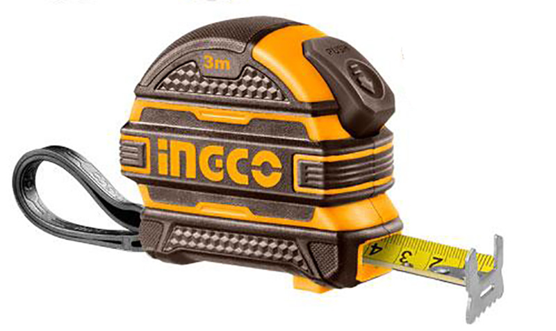 Рулетка INGCO 3 м х 16 мм автостоп (HSMT08316-1)