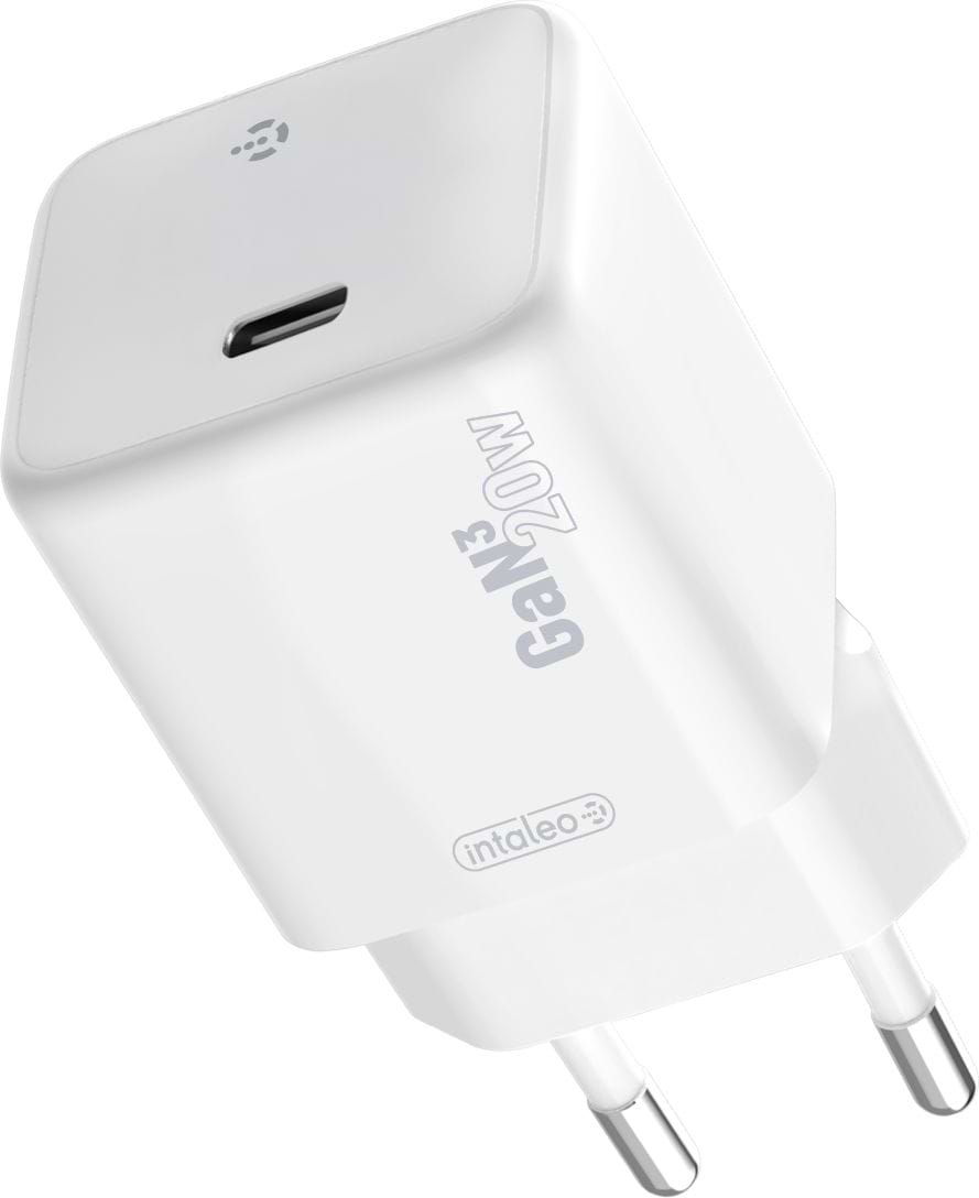 Сетевое зарядное устройство Intaleo GaN 20W Type-C INT-TCGN201C White (1283126637230)