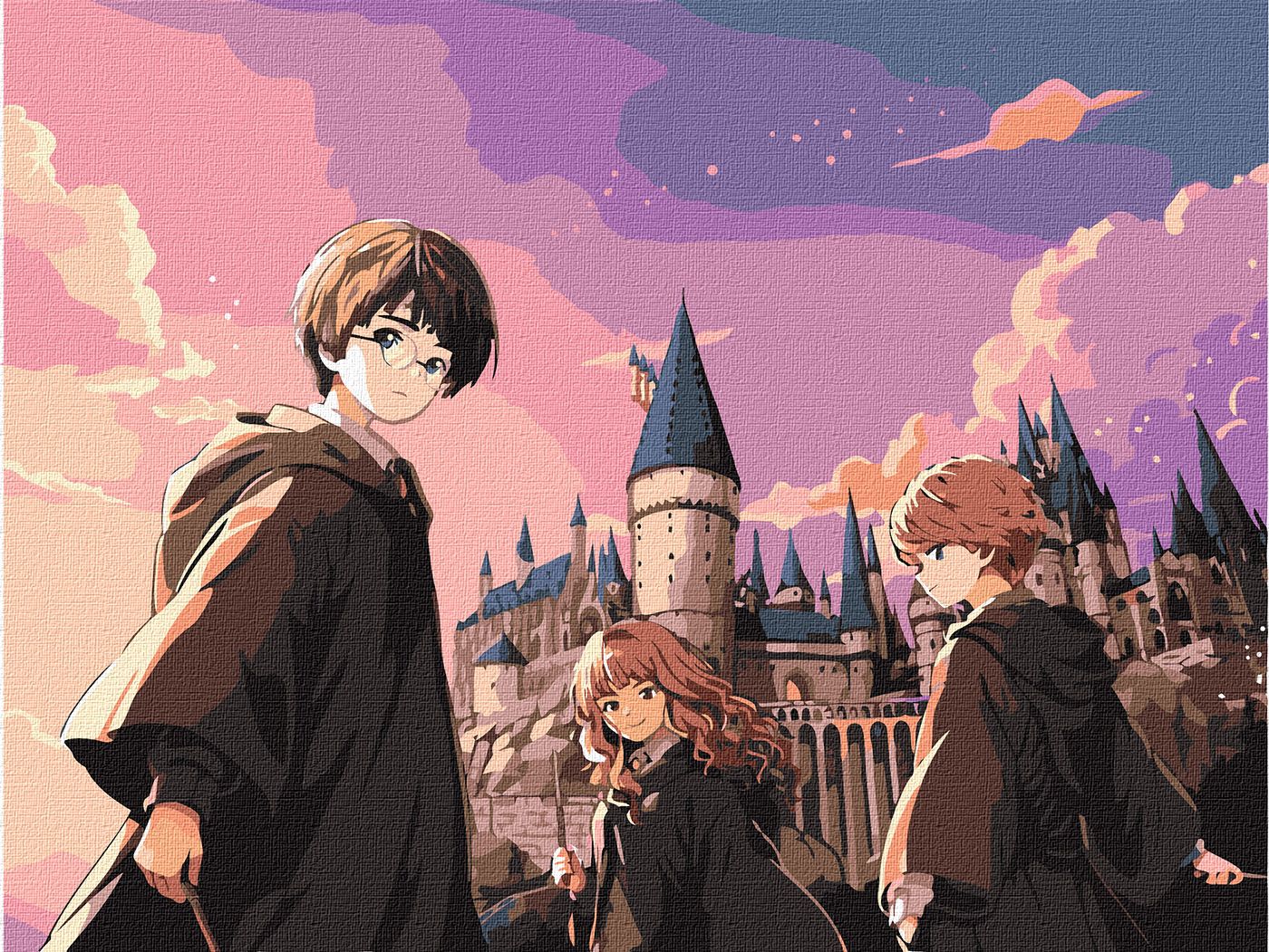 Картина за номерами Ideyka WB "Harry Potter: Магічне тріо" 30х40 см (KHO5264)
