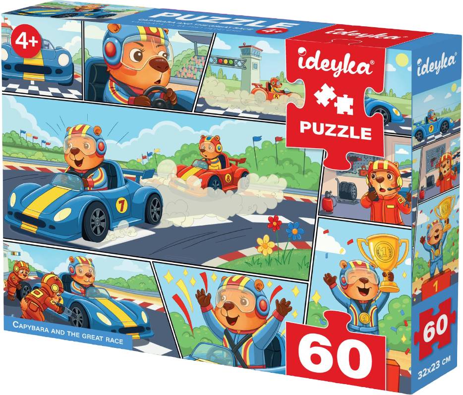 Пазли (3-4 роки) Ideyka Капібара та великі перегони 60 ел. (LP60-007)