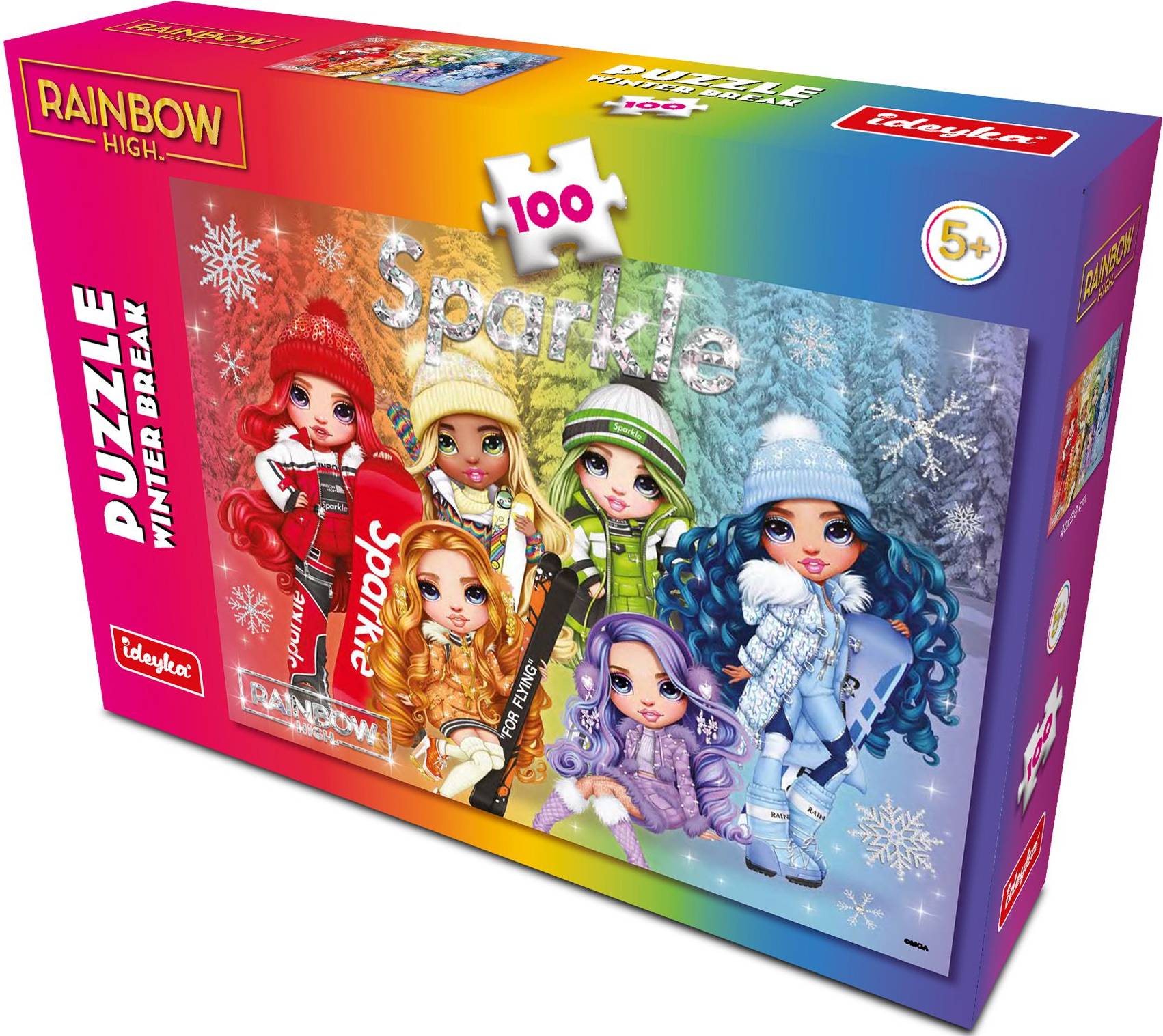 Пазлы (5-7 лет) Ideyka Rainbow High Winter Break 100 эл. (LP100-002)