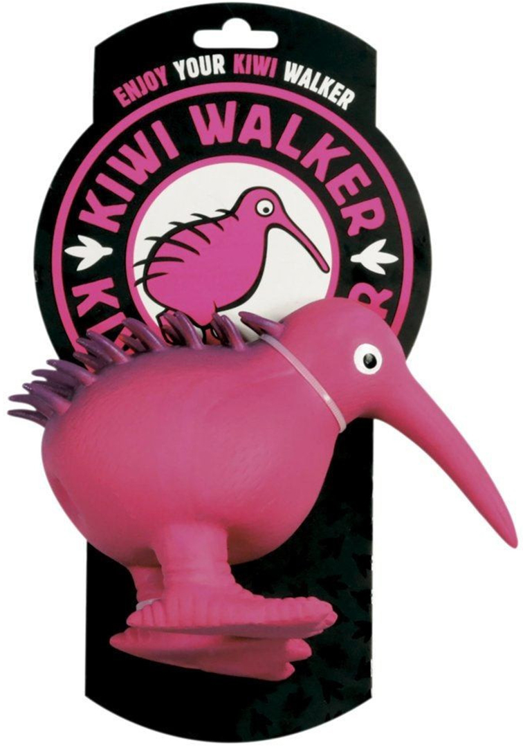 Писковка для собак Kiwi Walker Птица Киви розовая 8,5 см (8596075000158)