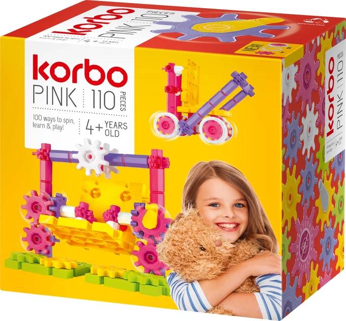 Пластиковий конструктор Korbo Basic Pink 110 дет. (R.1406)