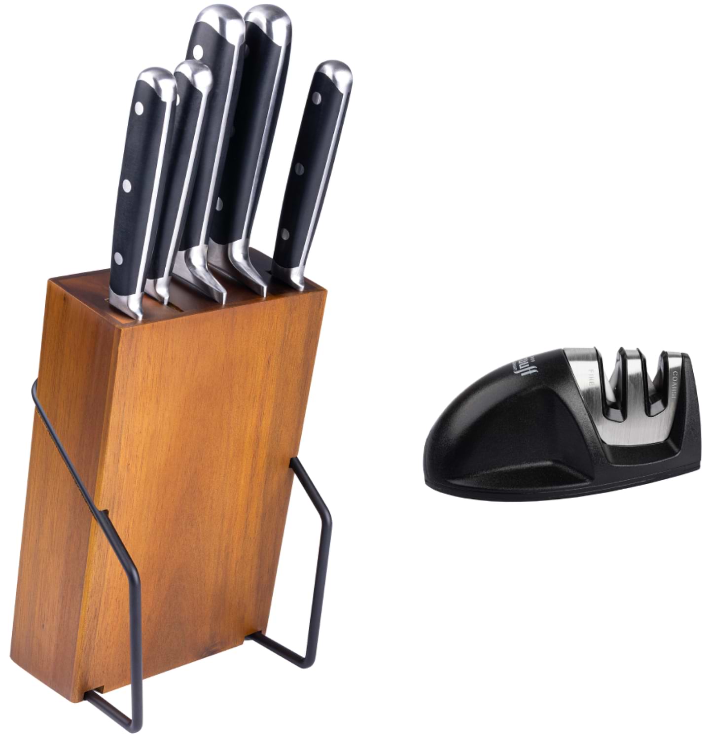 Набор ножей Krauff Prime Chef+Точилка для ножей (29-305-293)