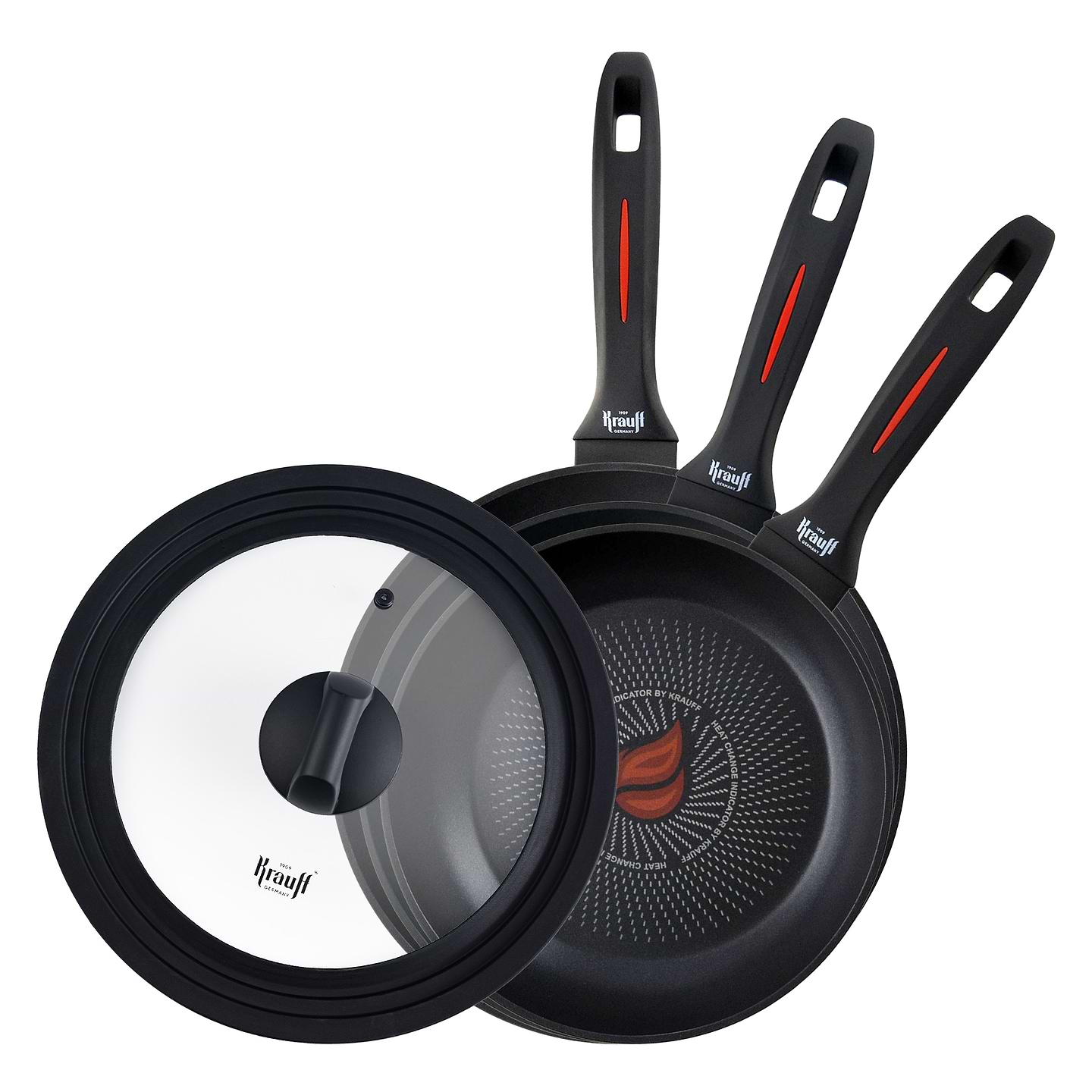Набір сковорідок Krauff Smart Fry ПОДАРУНОК: кришка (25-45-314)
