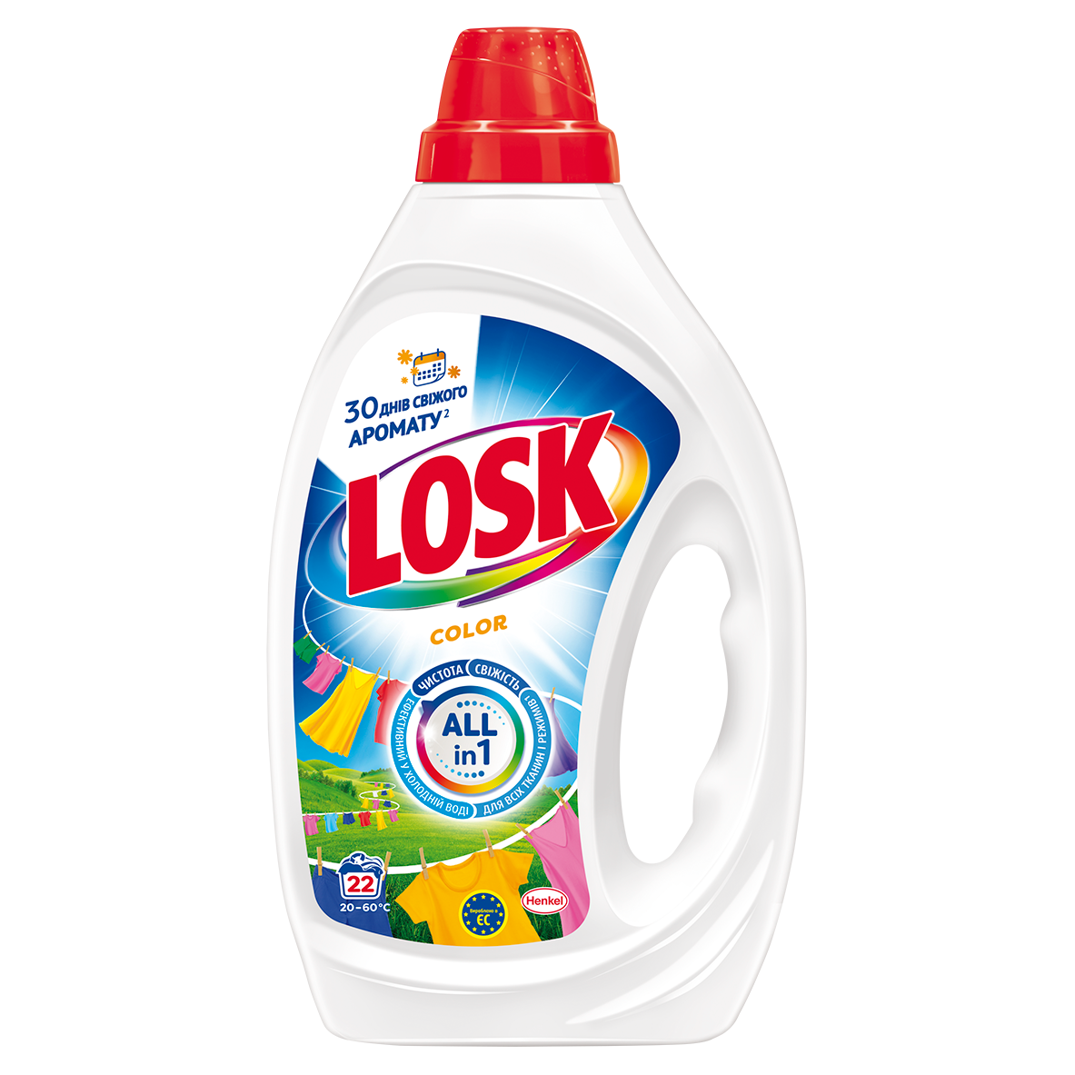 Гель для прання Losk Колір 0.99л, 22 цикла