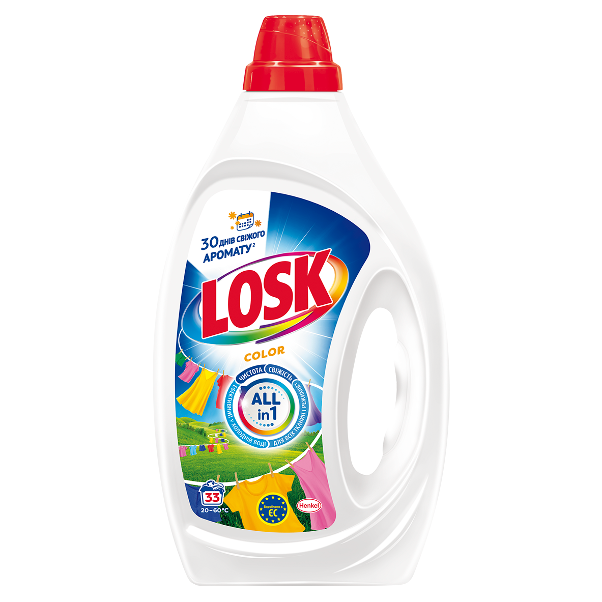 Гель для прання Losk Колор, 1,485 л, 33 циклів