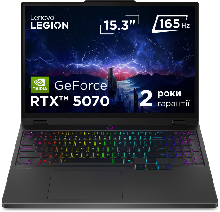 Ноутбук ігровий Lenovo Legion 5 15IRX10 (83LY00THRA) Eclipse Black