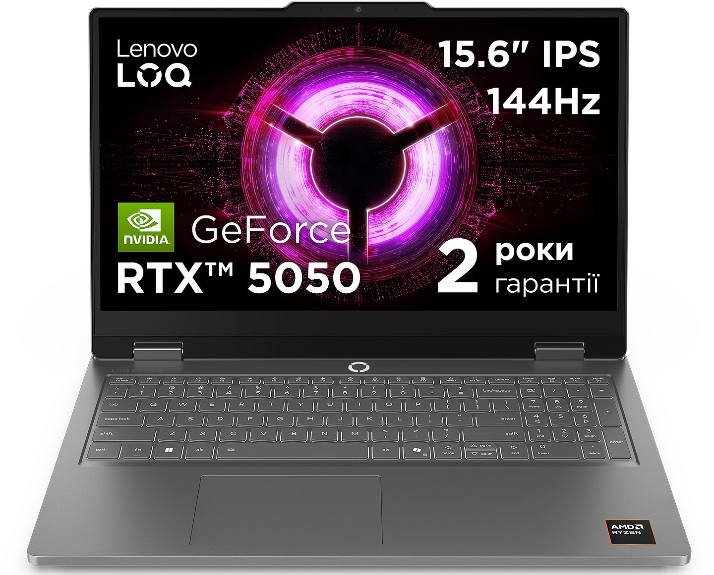 Ноутбук ігровий Lenovo LOQ Essential 15ARP11 (83VA0020RA) Luna Grey