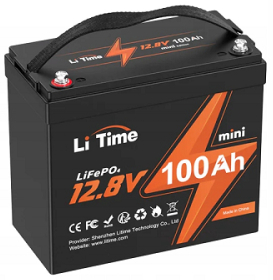 Акумулятор для ДБЖ Li-TIME 12.8V 100Ah (L12V100-100-MINI-16-A60)
