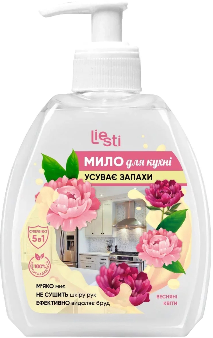Жидкое мыло для рук Liesti Весенние цветы 300 мл (4820271000082)