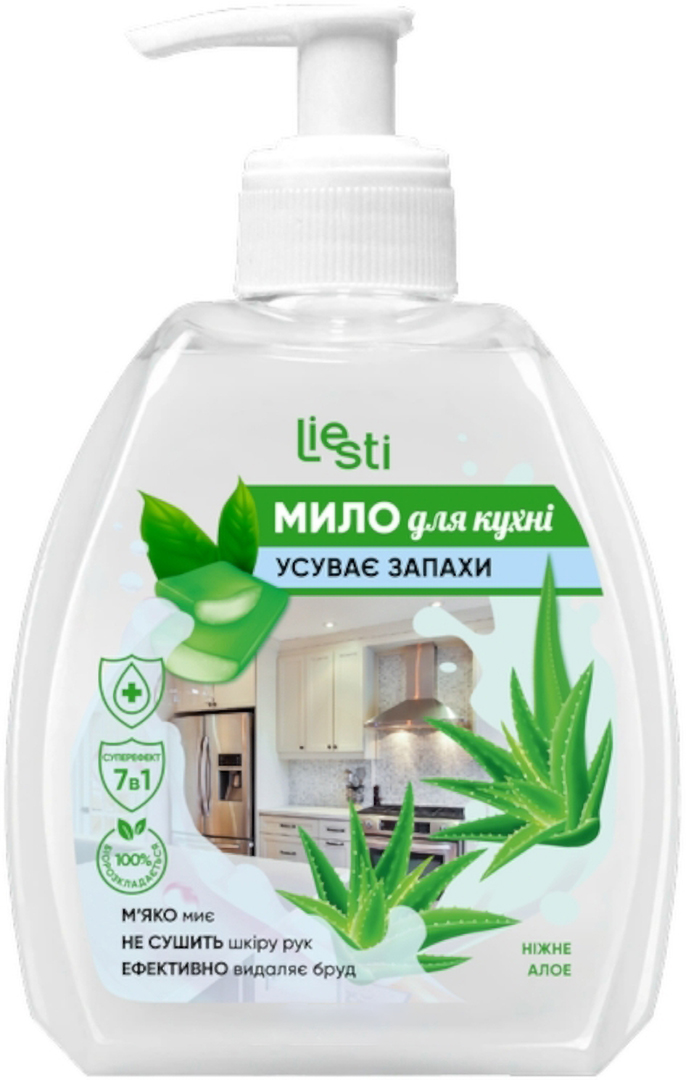 Жидкое мыло для рук Liesti Нежное алоэ 300 мл (4820271000099)