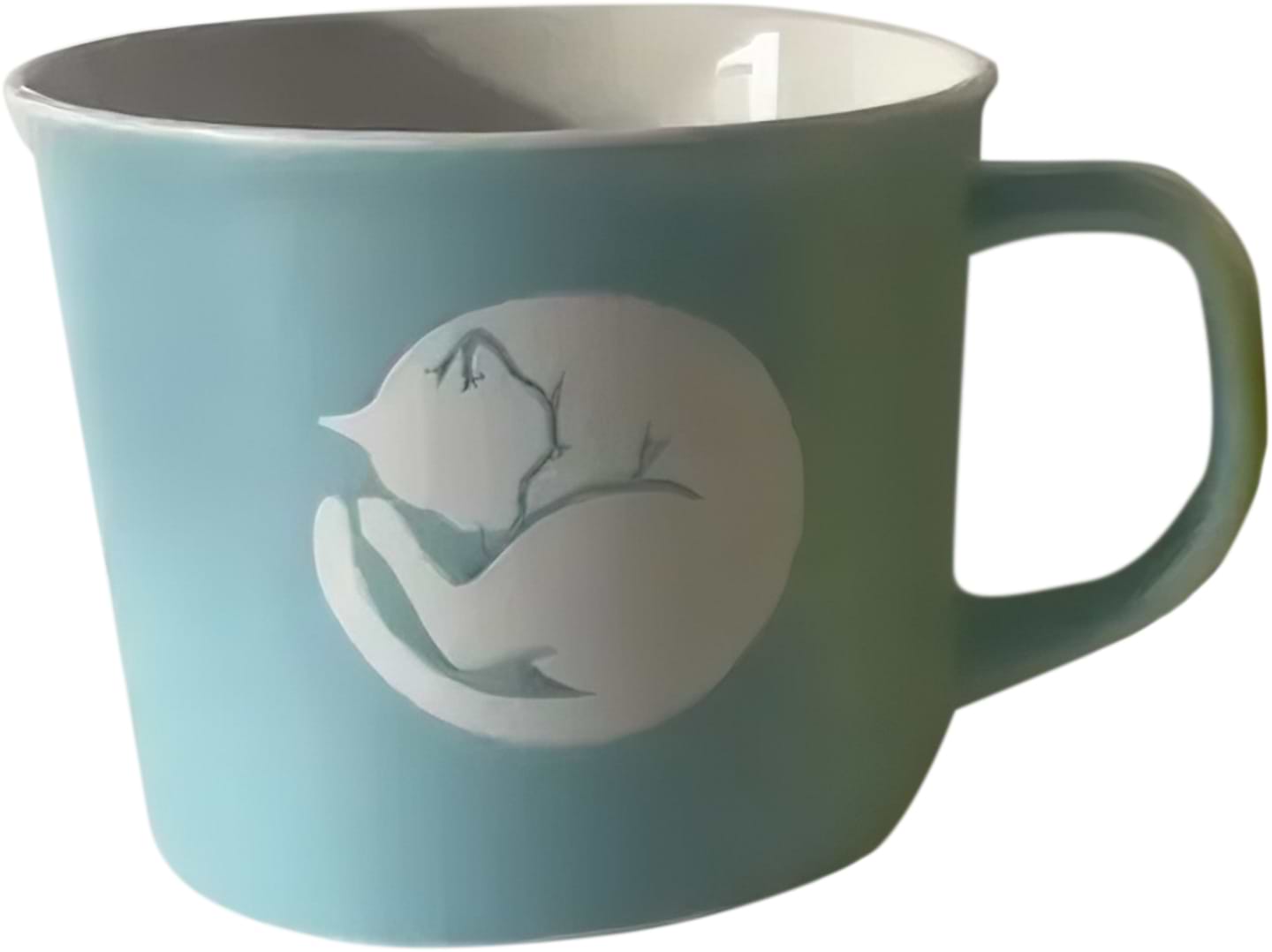 Чашка Limited Edition COZY CAT 370 мл голубая (JSD19-1)