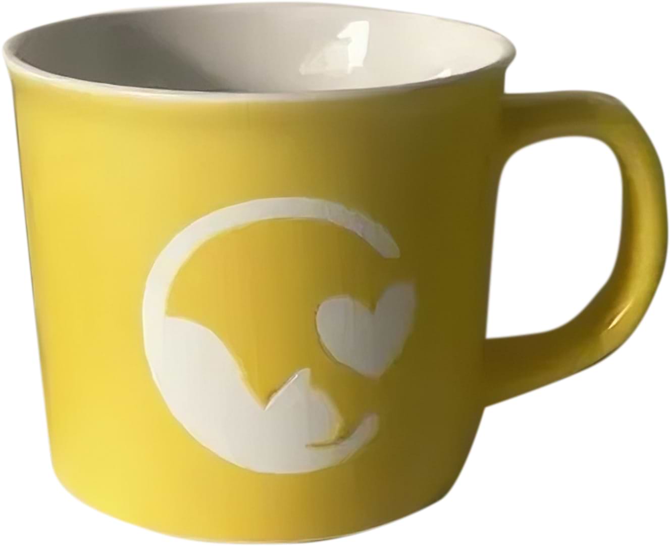 Чашка Limited Edition COZY CAT 370 мл желтая (JSD19-3)