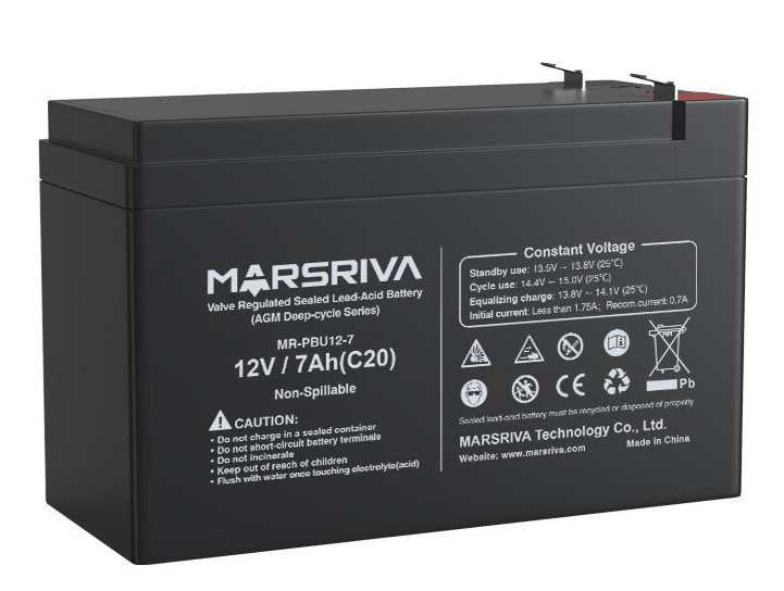 Акумулятор для ДБЖ Marsriva 12V/7Ah (MR-PBU12-7)