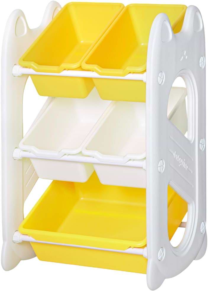 Стеллаж для игрушек и книг Mealux Coral Mini Yellow (KD-E021 Yellow)