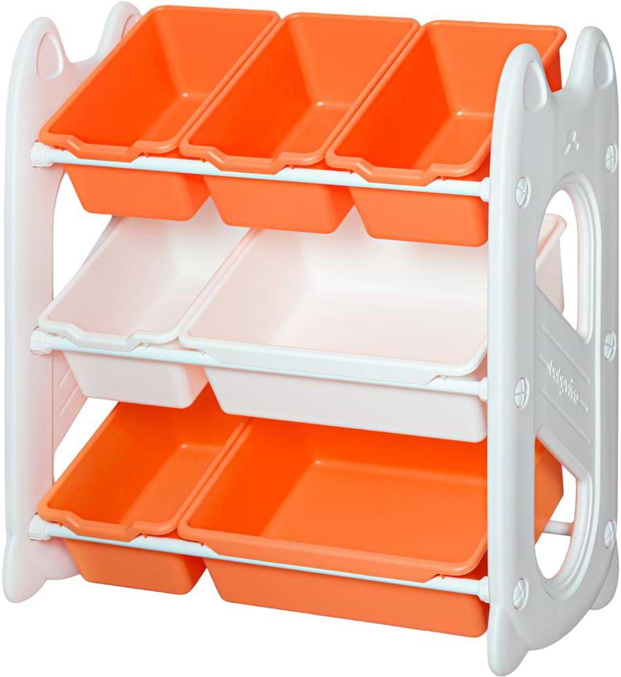 Стеллаж для игрушек и книг Mealux Coral Orange (KD-E022 Orange)