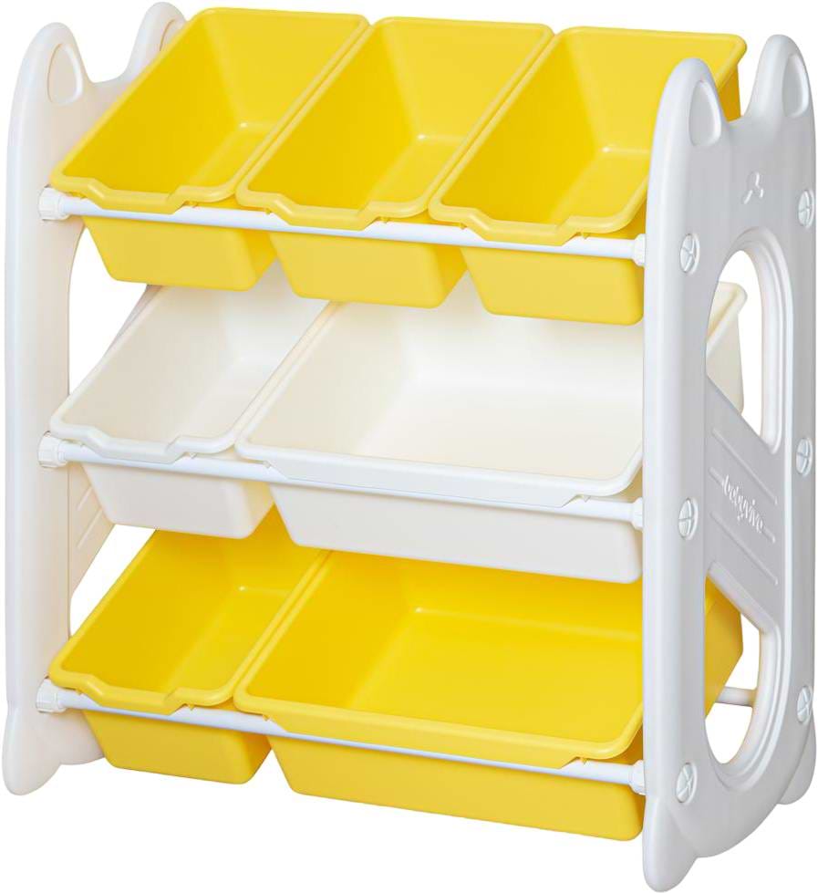 Стеллаж для игрушек и книг Mealux Coral Yellow (KD-E022 Yellow)