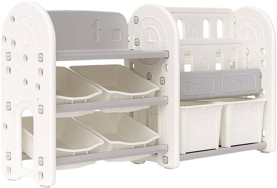 Стеллаж для игрушек и книг Mealux Crato White (KD-E051 White)