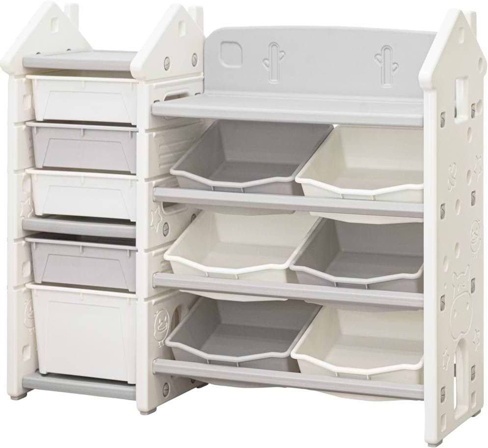 Стеллаж для игрушек и книг Mealux Dot White (KD-E194 White)