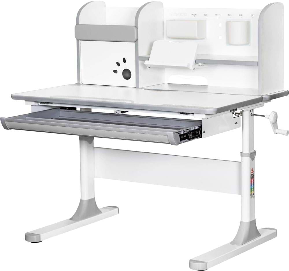 Парта школьная Mealux Edmonton Multicolor G (BD-610 W/MC+G с полкой)