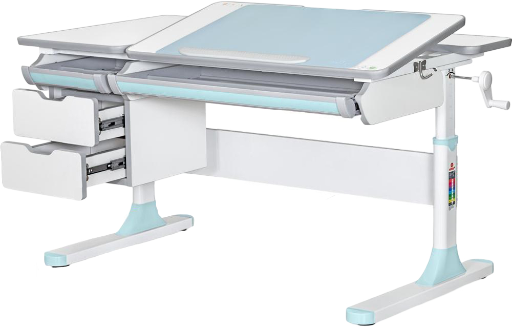 Парта школьная Mealux Hamilton BL Lite (BD-680 W/G MC + BL Lite)
