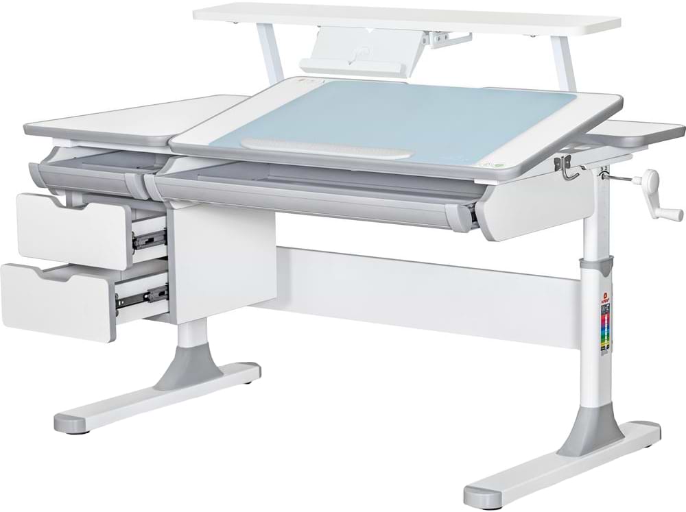 Парта школьная Mealux Hamilton Multicolor G (BD-680 W/G MC + S50 WG)