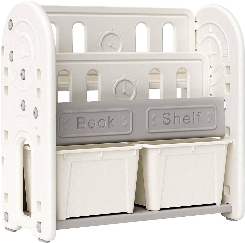 Стеллаж для игрушек и книг Mealux Kub White (KD-E052-2 W)