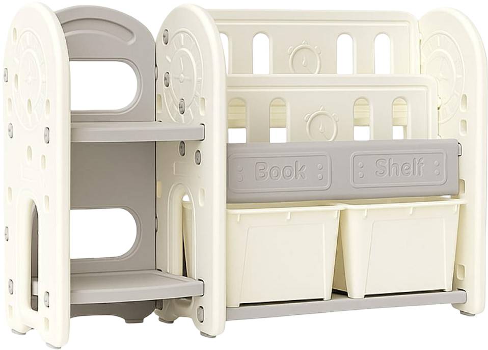 Стеллаж для игрушек и книг Mealux Kubik White (KD-E053 White)