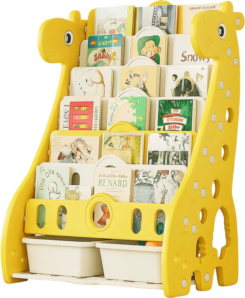 Стеллаж для игрушек и книг Mealux Raffo Yellow (KD-E042 Yellow)