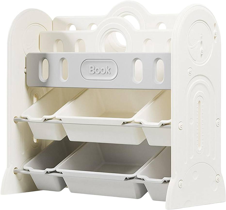 Стеллаж для игрушек и книг Mealux Slotto Grey (KD-E121 Grey)